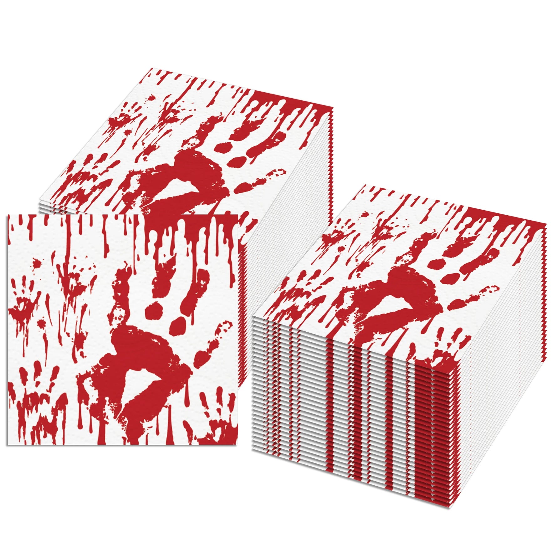 20/40/60/80/100pcs Halloween Theme Party Disposable Napkins Cocktail Napkin Bat Spider Pumpkin Halloween Holiday Decor Tableware