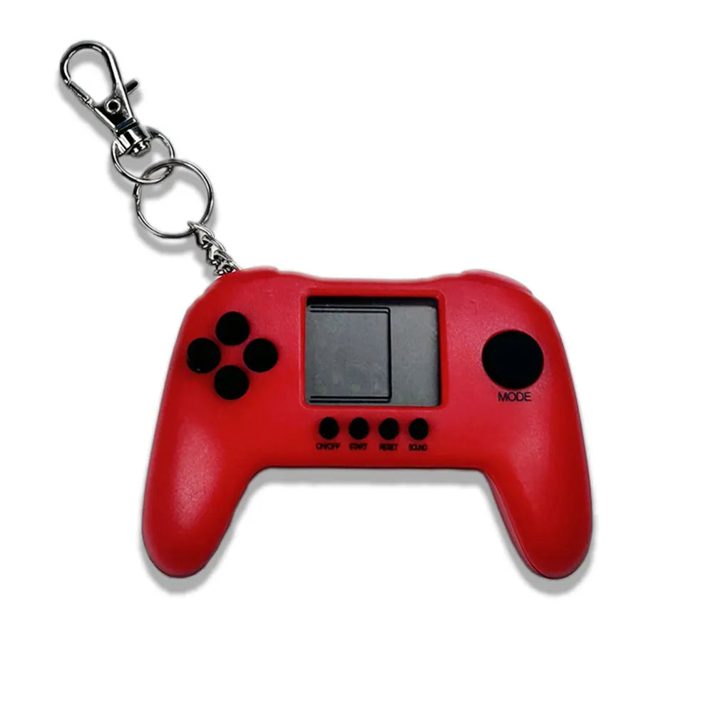 GAMINJA GC61 Mini Handheld Game Players Machine Pocket Game Console Built in Retro Games Use for Key Chain Ring Holder