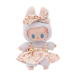 Plush Vinyl Face Labubu Doll Clothes Skirts Plush Bag Charm Little Clothes Hairband Girl Juguates&Doll Accessories Fashion Toys