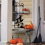 Halloween Silhouette Metal Sign, Witch Metal Silhouette, Witch Silhouette Yard Sign, Outline Wall Decor, Metal, for Halloween Decor
