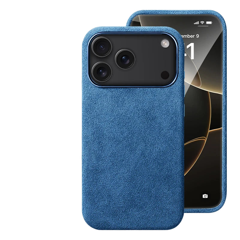 Premium Genuine Italy Imported Alcantara Magnetic Case for iPhone 17Pro 17Air 17 Pro Max with MagSafe Business Soft Touch Cover