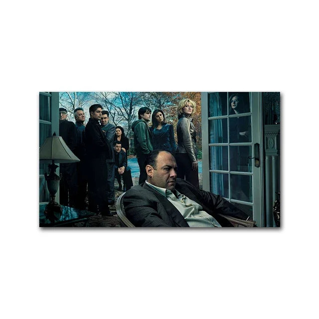The Sopranos Poster  Classic TV Series Family Canvas Prints  Wall Art Pictures for Living Room Decor  Home Decor Painting