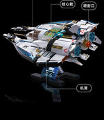 1400pcs Galaxy Starship Building Block Set, Space Wars Starfighter Model Kits with Light, STEM Toy Gift for Kids Adults Boy Girl