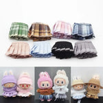 Mini Doll Clothes Outfit Accessories For 15-17cm Labubu V1 V2 V3Labubu Uniform Set Outfit Skirt and Sweater Sunglasses Clothing