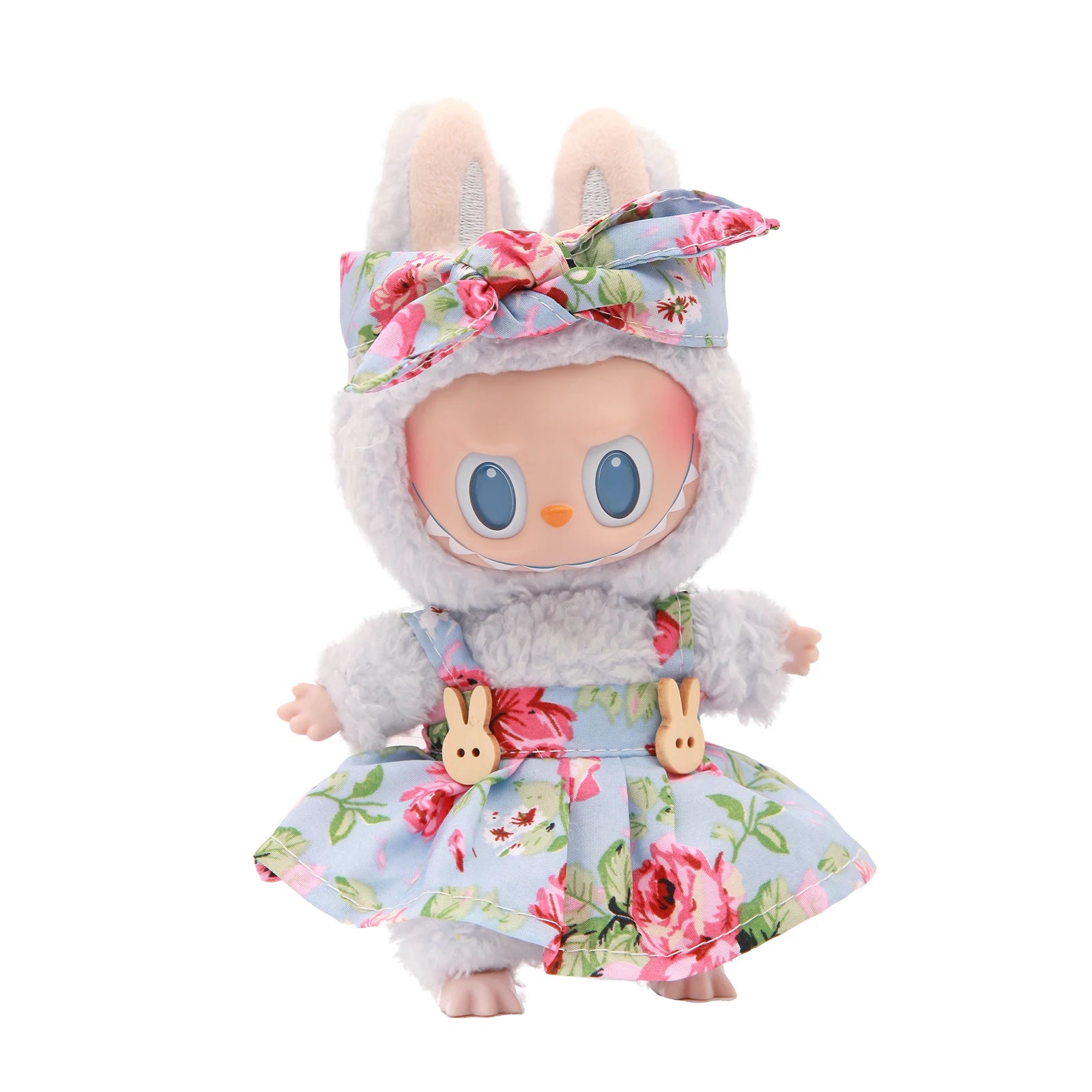 Plush Vinyl Face Labubu Doll Clothes Skirts Plush Bag Charm Little Clothes Hairband Girl Juguates&Doll Accessories Fashion Toys