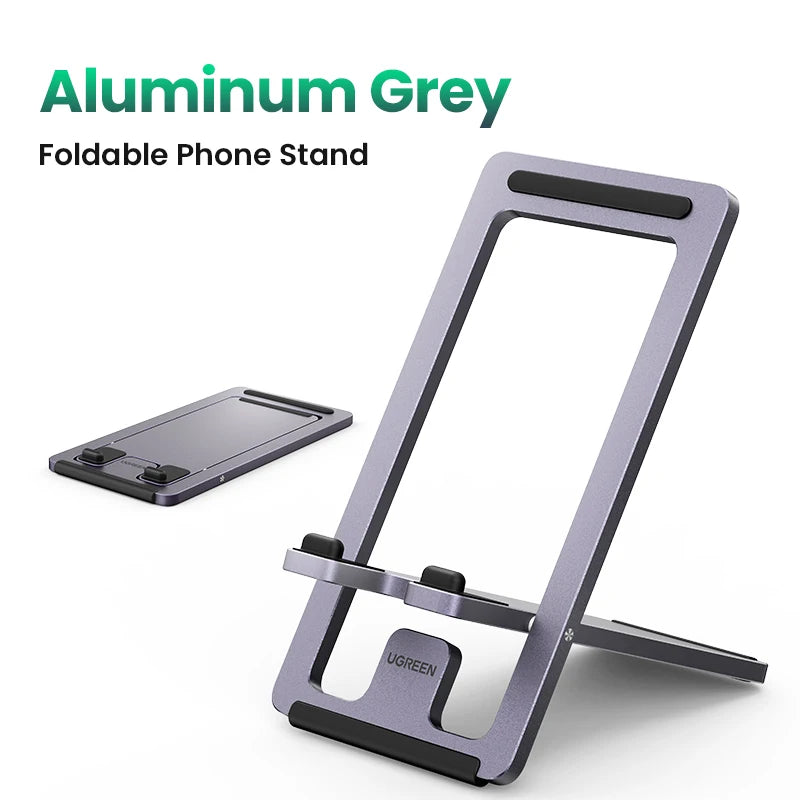 【New-in Sale】UGREEN Phone Holder Aluminum Desk Phone Stand For iPhone 16 15 14 Pro Xiaomi Samsung  Mobile Phone Support Tablet