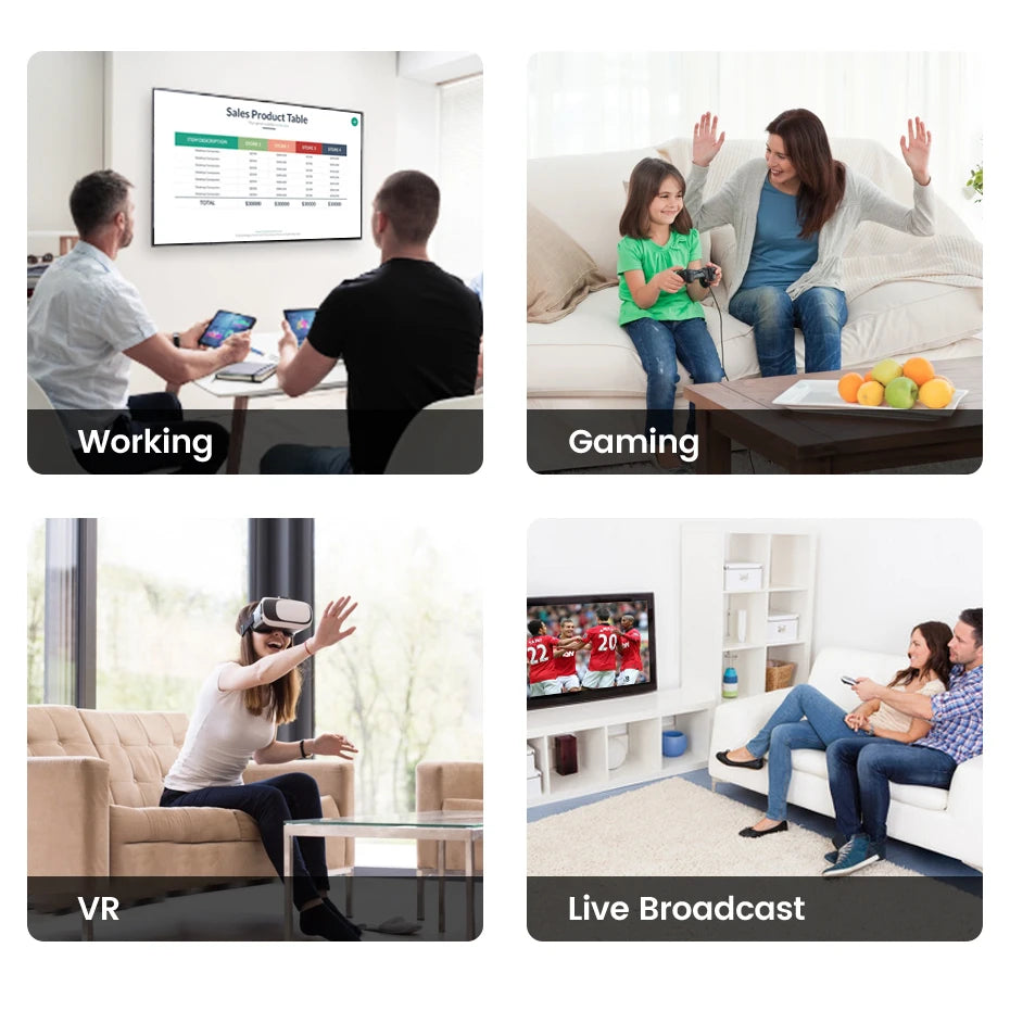 UGREEN HDMI-Compatible 2.1 Cable Ultra High-speed 8K/60Hz 4K/120Hz for Xiaomi Mi Box PS5 Splitter Cable Dolby Vision 48Gbps