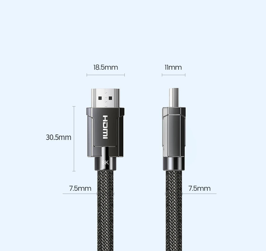 UGREEN HDMI 2.1 Cable 8K 60Hz 48Gbps Earc Ultra High-Speed HDMI-Compatible Cable for Xiaomi TV Box Laptop Projector PS4 PS5