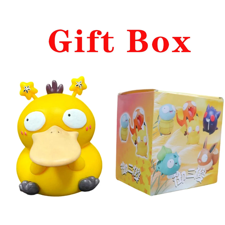 NEW Pokemon Figures Cutes Yusan Silly toys Pikachu Bulbasaur Squirtle Charmander Funny Action Figure Cartoon Doll Model Toys