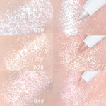 Diamond White Eyelid Highlighter Pen for Brightening Eye Glitter Golden Eyeliner Eyeshadow Stick for Stunning Makeup Results