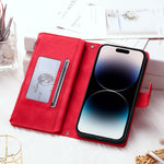 Leather Flip Case For Samsung Galaxy S25 S23 S24 Ultra S22 S21 Plus S20 FE S10 + Note 20 10 9 8 Card Wallet Embossing Phone Bag