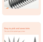 DIYDAY Comic Spire Eyelash Extension Premade Manga False Eyelashes Super Soft Light Feather-Feeling Anime Lashes for Makeup Tool
