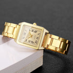 1/2PCS Fashion Square Dial Women Watches Ladies Quartz Wristwatches Girls Clock Reloj Mujer（Without Box）