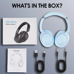 Siindoo New JH-ANC630 Active Noise Cancelling Wireless Headphones Over Ear Bluetooth earphones with Mic 70H Playtime Clear Calls