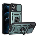 For iPhone 16 17 15 14 13 12 11 Pro Max Mini Plus Air Military Grade Bumpers Ring Cover Slide Camera Lens Protector Armor Case