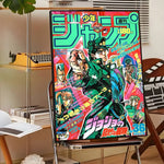 Anime J-JoJo Bizarre Adventure Poster Sticky Wall Art Printing Waterproof Home Living Bed Room Bar Aesthetic Decor