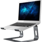 Ergonomic Aluminum Laptop Stand, Detachable Laptop Riser, Notebook Holder Compatible
