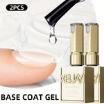 15ml Glass Top Coat Long Lasting Clear Rubber Top Coat LED UV Strengthen Nails High Gloss Top Finish Gel Nail Polish