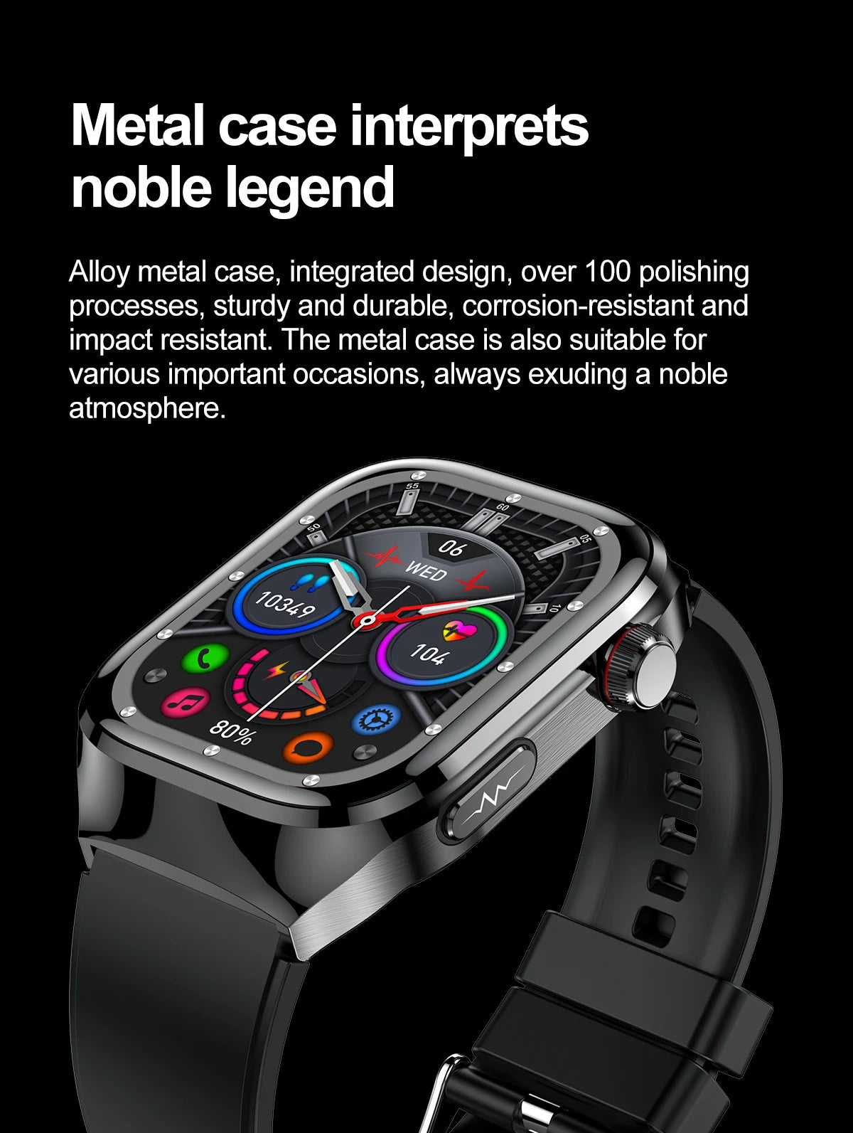 2025 New ECG+PPG Accurate Measure Heart Rate Smart Watch Men Blood Pressure Lipids Uric Acid Bluetooth Call Health Smartwatches