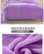 2025 new solid color simple plush blanket multi-functional Farley plush thickened warm blanket