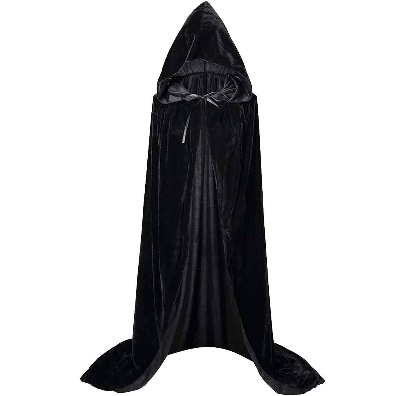Christmas  Grim Reaper Cloak Velvet long Hooded Unisex cape for  Devil Witch Wizard Halloween Christmas Cosplay cloak