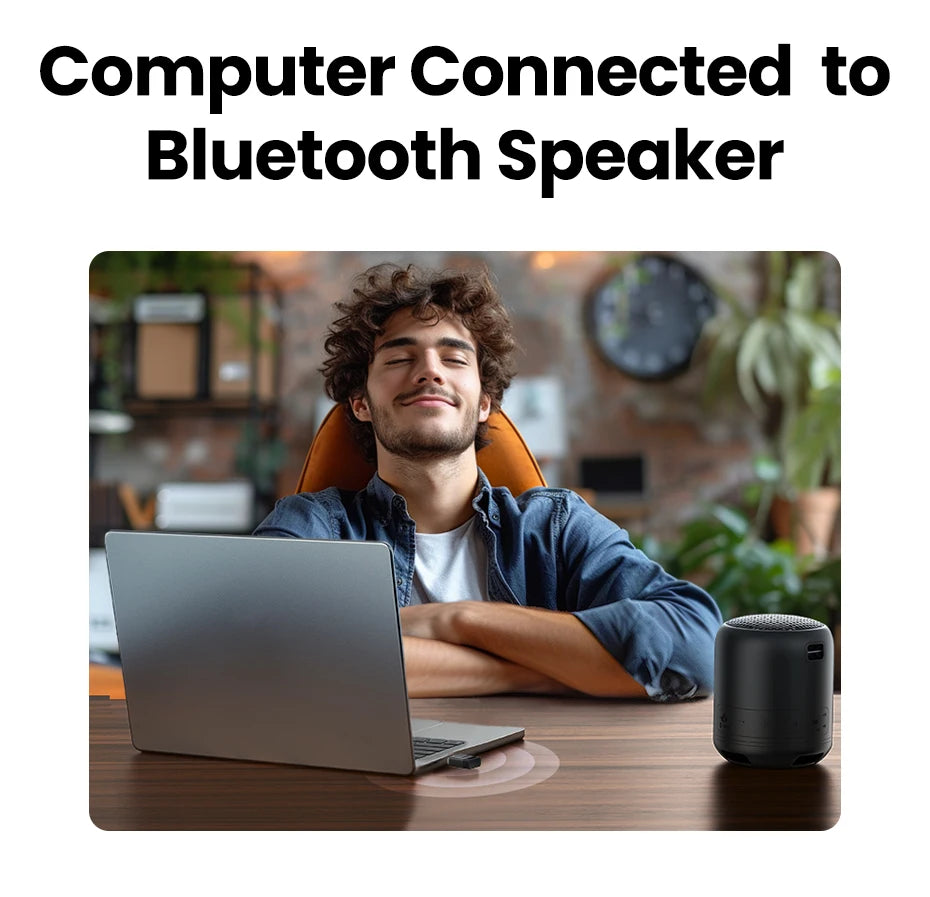 UGREEN USB Bluetooth Adapter, Bluetooth 6.0 Dongle for PC Windows 11/10/8.1, Bluetooth Receiver & Transmitter for Keyboard/Mouse