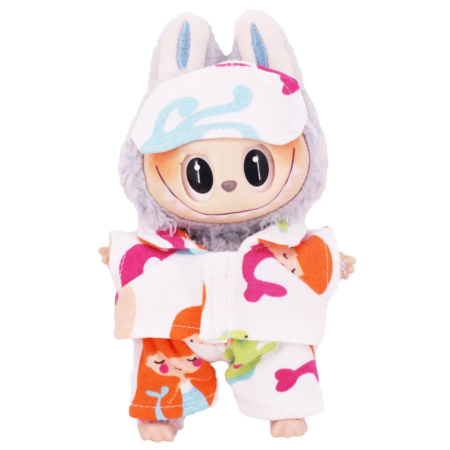 Doll Bedding Furniture For labubu 17cm Plush Doll Clothes Accessories Girl‘s Toys Birthday Christmas Gift