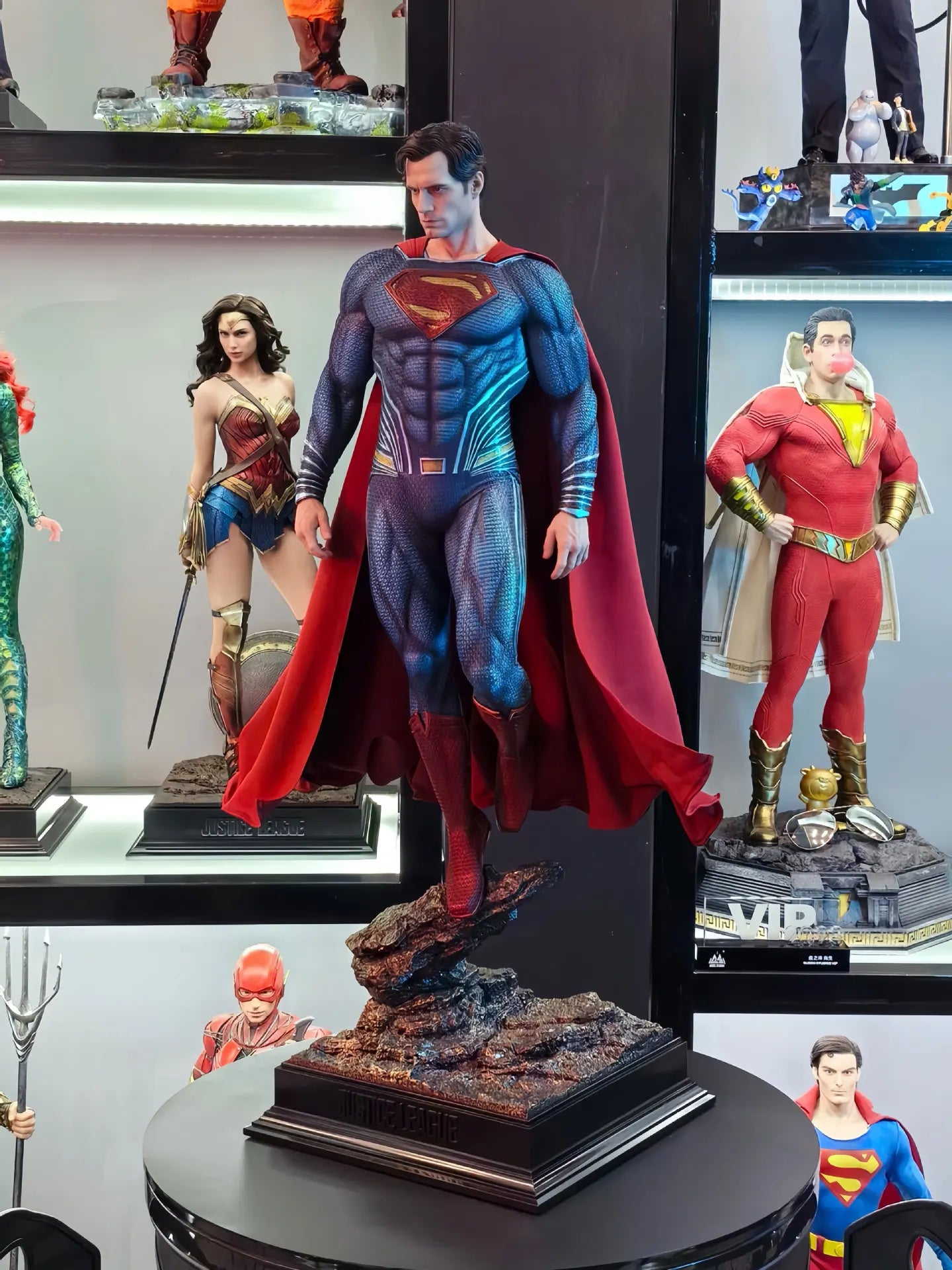DC Justice League Superman Cold Cast Resin Statue - Museum Grade GK Figure, Hand Painted Collectible Model Gift