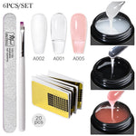 Baby Boomer Extension Nail Gel Set UV Builder Ombre Nails Camouflage Quick Extension Gel Extended Nails Art Gel Kits Manicure