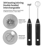 Portable egg beater, handheld milk frother, rechargeable coffee machine, 3-speed cake cream maker, household kitchen food mixer