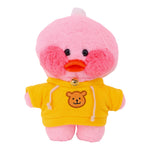 30cm Cafe LaLafanfan Duck Clothes Hoodie Cartoon Plush Toy Stuffed Soft Duck Doll Toys Animal Birthday Girl`s Gift for Kids DIY