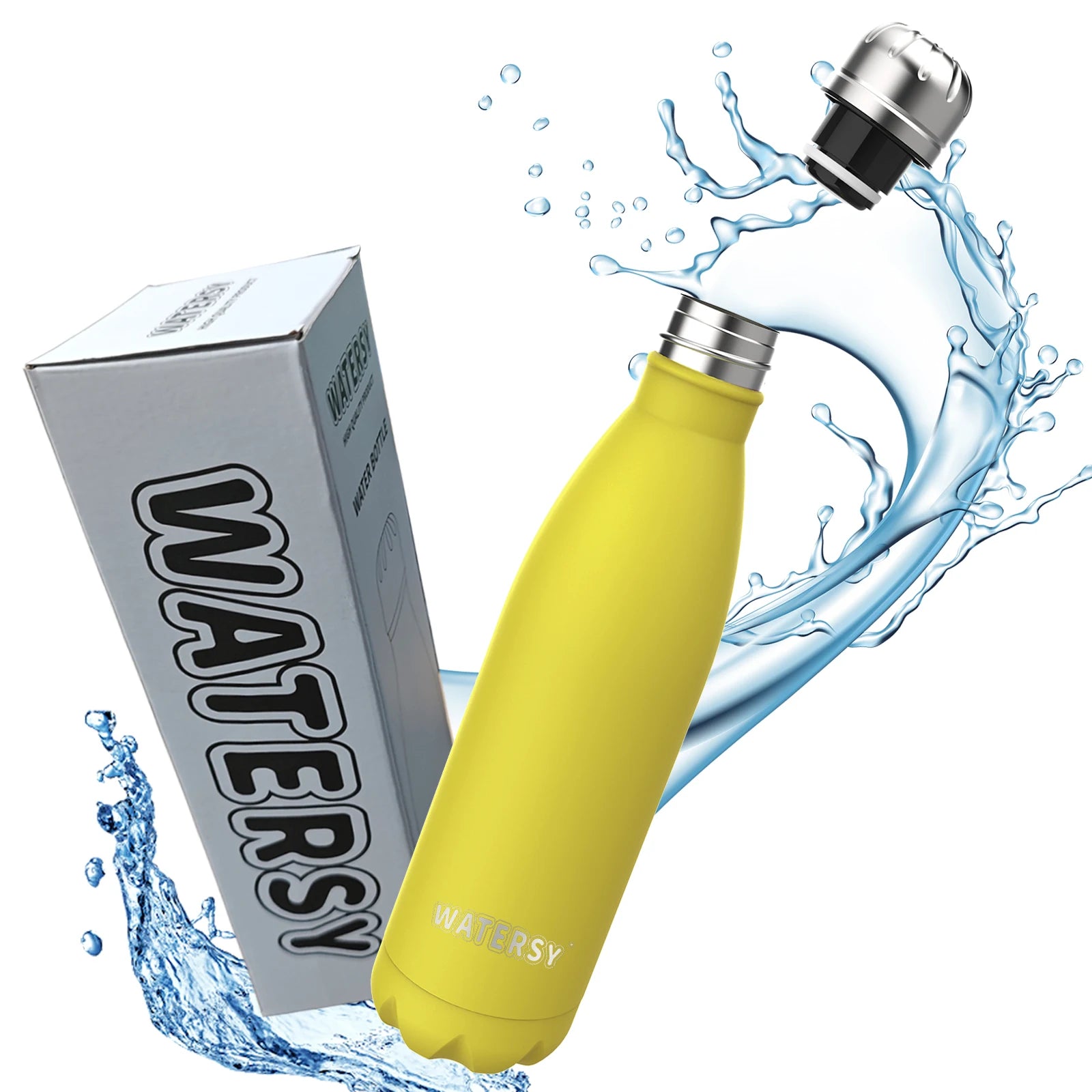 500ML Stainless Steel Thermos Mug Sports Water Bottle Cold and Hot Thermal Cups Vacuum Travel Tumbler Mug Thermal Bike Bottle