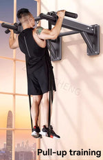 Horizontal Bar Household Indoor Wall Pull Up Device, Perforated Single Pole Lifting Ring, Home Fitness Equipment