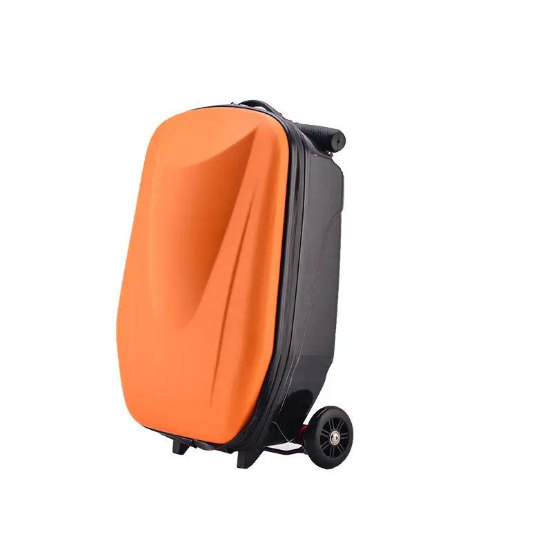 20 Inch Scooter Luggage Carry On Rolling Suitcase With Wheels Travel Trolley Bag Easy To Maneuver And Stylish