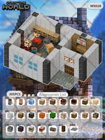 Magnetic Building Blocks Mine World Magnet Cube Set for Boy Girl Kid Age 3+ DIY Pixel style Model Base plate STEM Toy Baseplate