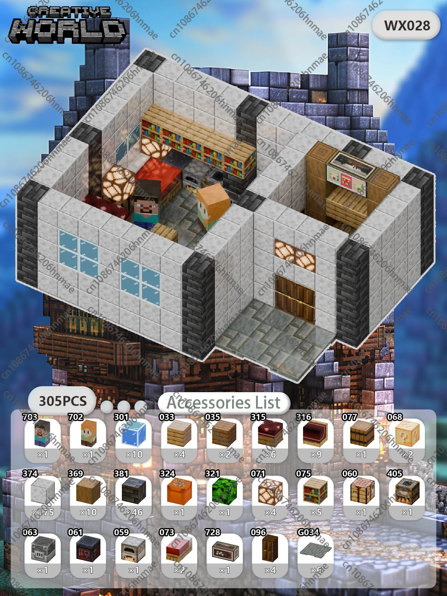 Magnetic Building Blocks Mine World Magnet Cube Set for Boy Girl Kid Age 3+ DIY Pixel style Model Base plate STEM Toy Baseplate