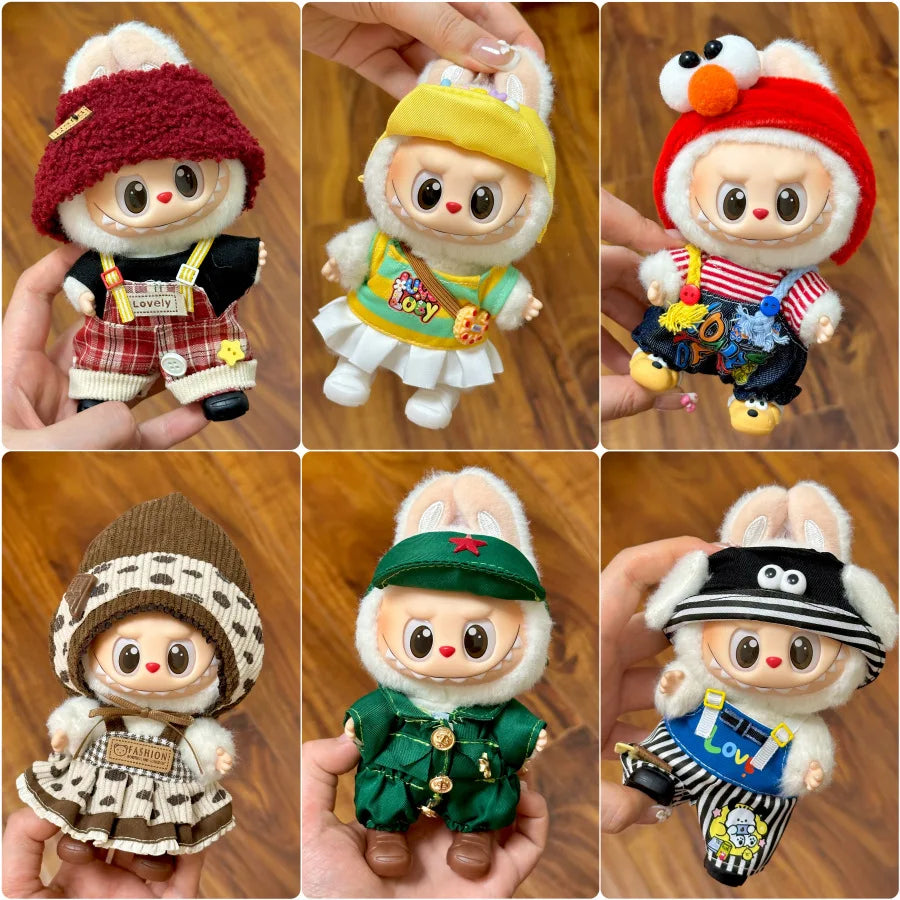 Labubu Accessories Clothes Designer Suitable for V1 V2 V3 Labubu Pendants Cute Personality Fashion Birthday Gift