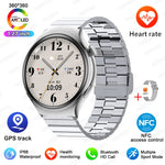 GUHUAVMI Smart Watch Women GPS Trajectory Heart Rate Blood Pressure NFC Bluetooth Call 1.27inch AMLOED Smartwatches Ladies