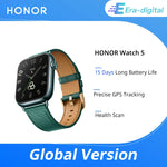 Global Version HONOR Watch 5 Smartwatch Precise GPS Tracking Quick Health Scan 1.85-inch Large Display GPS Supported IP68