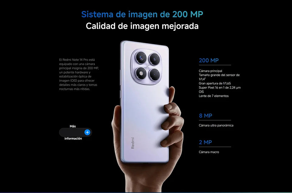 Xiaomi Redmi Note 14 Pro Nfc, Mediatek Helio G100-Ultra, 200Mp Camera, 5500Mah Battery, 120Hz Screen, Charger Not Included