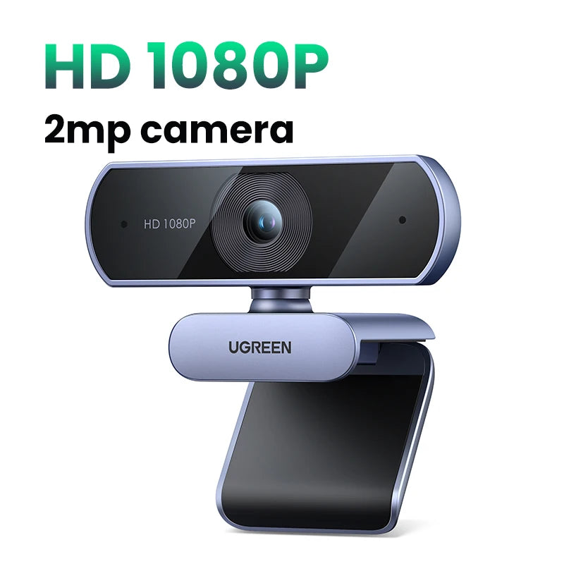 UGREEN USB Webcam 2K HD Mini Webcam For Laptop Computer Web Camera Dual Microphones for Youtube Zoom Video Calling 30fps web cam