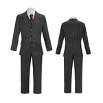 Wednesday The Addams Family Gomez Addams Cosplay Costume Black Striped Blazer Pants Vest Shirt Tie Set Halloween Carnival Outfit