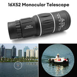 16x52 Monoculars HD Telescope Ipx4 Waterproof Long Distance Field of View Image Stabilization For Wildlife Observation Hiking