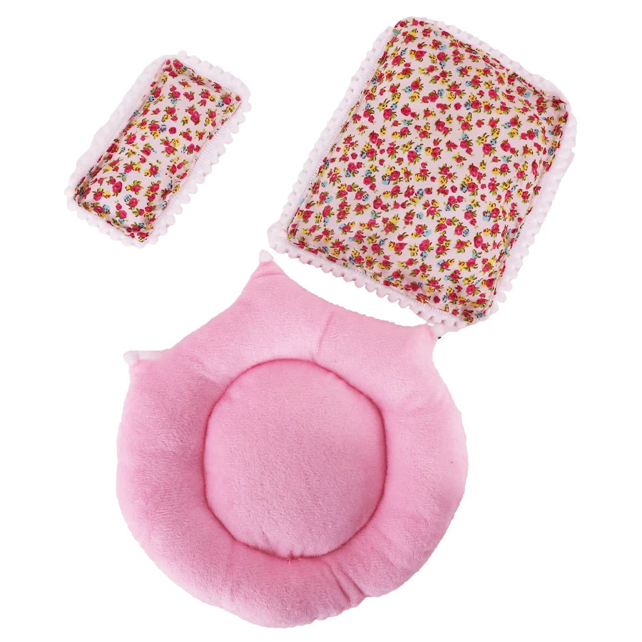 15-17CM Labubu Accessories Sleeping Bag Bed Cute Comfortable Floral Print Sleep Tool Indie Pop&Labubu Accessories Beautiful Toys