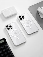 Ultra Thin Hard PC HD Transparent Magnetic Case For iPhone 17 Pro Max 16 15 14 Plus 13 12 Magsafe Wireless Charge Clear Cover