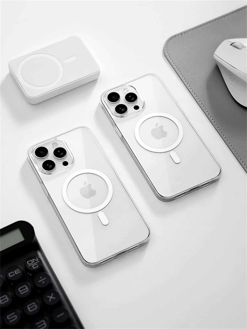 Ultra Thin Hard PC HD Transparent Magnetic Case For iPhone 17 Pro Max 16 15 14 Plus 13 12 Magsafe Wireless Charge Clear Cover