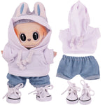 Doll Clothes Set For labubu 17cm Plush Doll Accessories Girl's Toys Birthday And Christmas Gifts