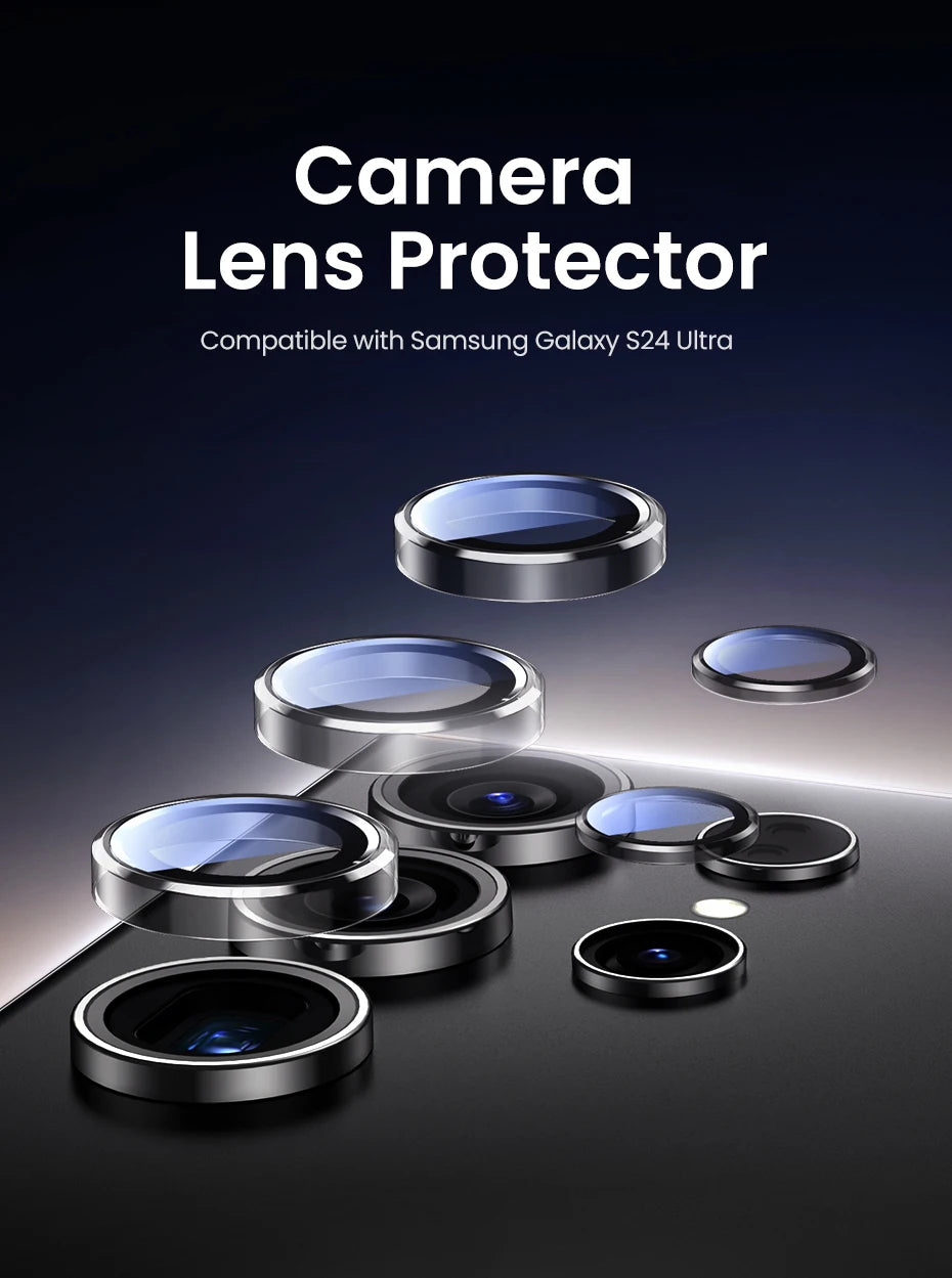 UGREEN Camera Lens Protector for Samsung Galaxy S24 Ultra Full Lens Glass for Samsung S24 Ultra Protective Film