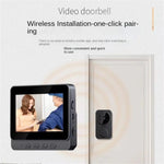 Wireless Video Doorbell Camera Bundle, Smart Security Camera with Night Vision, 2.4G WiFi, HD, Motion Detection, Cloud Storage
