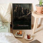 The Vampire Diaries Classic Movie Posters Canvas Painting Room Bar Cafe Aesthetic Art Wall Painting